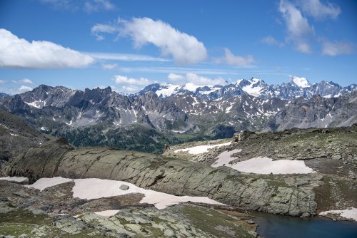 Vue sur le massif des Ecrins